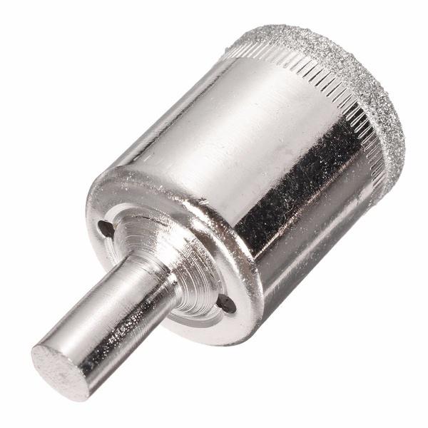 15pcs Diamond Coated Drill Bit Set Tile Marble Glass Ceramic Hole Saw Drilling Bits for Power Tools 6mm-50mm