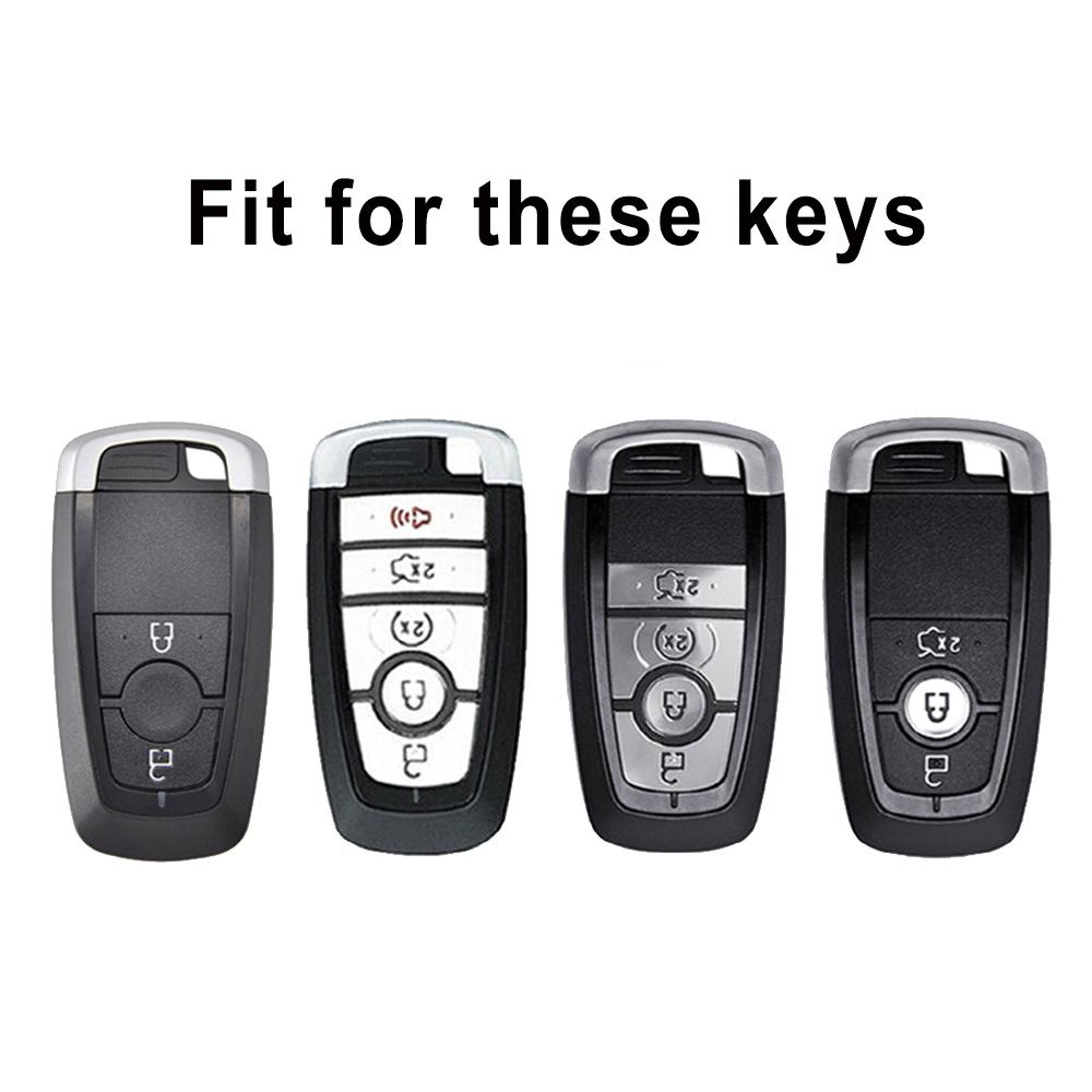 Transparent Car Key Cover Case Shell Holder Accessories for Ford Edge EcoSport F-150 F-250 F-350 Fusion Mondeo Mustang Explorer
