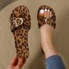Fashion Women's Slipper Summer Flat Casual Home Fashion Low Price Leopard Print Color Hot Shoes Sandals Zapatos De Mujer Plus Size 43