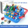 Preschool Educational City Rescue Cartoon Car Race Track Big Adventure Puzzle Rail Car Coasting Magnetic Slot Toys For Kids