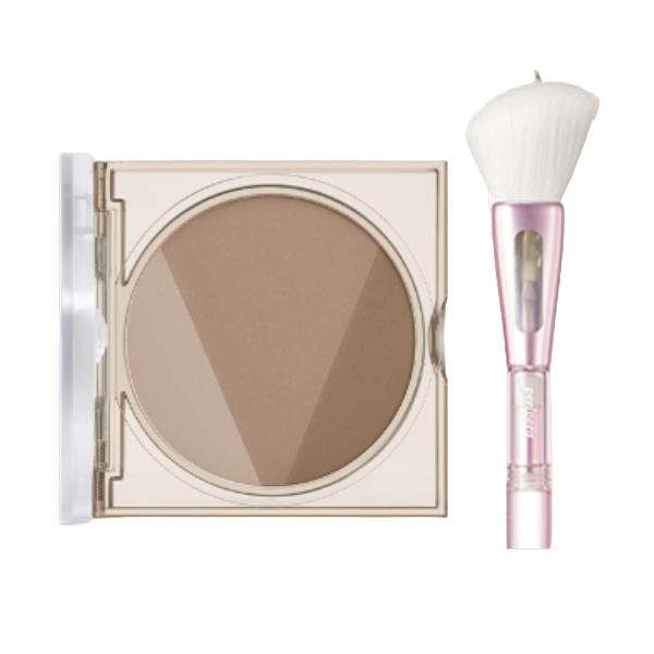 Peripera V Shading 9.5g + Contour 3-stage Block Brush (3 Options)