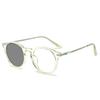 Elderly Ultra-light Anti-blue Photosensitive Gray Glasses Reading Glasses for Women Round Frame Retro Presbyopia Eyewear