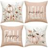 New Autumn Throw Pillow Cover Autumn Thanksgiving Harvest Pumpkin Print Cushion Home Decor Sofa Cushion Cover