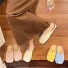 Baotou Half Slippers for Women To Wear Autumn and Winter New Niche Square Head Velvet Casual Versatile Soft-soled Muller Shoes