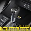 For Honda Accord 10th 11th Gen 2018 2019 2020 2024 2024 2024 2024 ABS Car Gear Shift Knob Head Cover Trim Sticker Non Slip Case