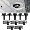 Car Body Bolts & U-nut Clips M6 Engine Cover Undertray Splash Shield Guard Bumper Fender Liner Retainer Fastener Rivet Screws
