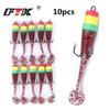 FTK 10PCS Soft Bass Lure with Sharp Hooks As Well As Soft Baits