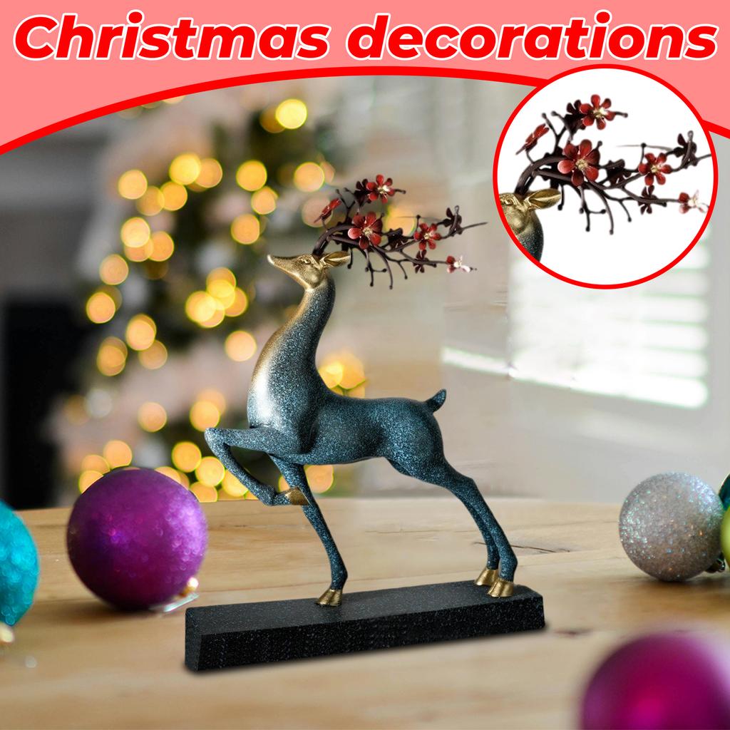 Christmas Sika Deer Hunting For Wealth Decorative Arts Gifts