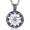 Female Sex Fashion Vintage Style Jewelry Pentagram Pendant Necklace for Men Women