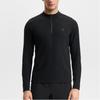 Fila 2025 Q1 Sports Versatile Knitted Long Sleeve T-Shirt Men Tops Deep-Black A11M511207FBK