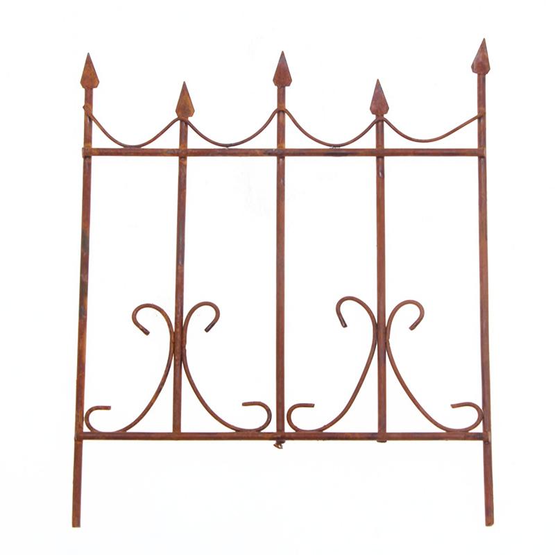 1:12 Dollhouse Miniature Wrought Iron Rust Fence Swing Furniture Home Model Decor Toy Doll House Accessories