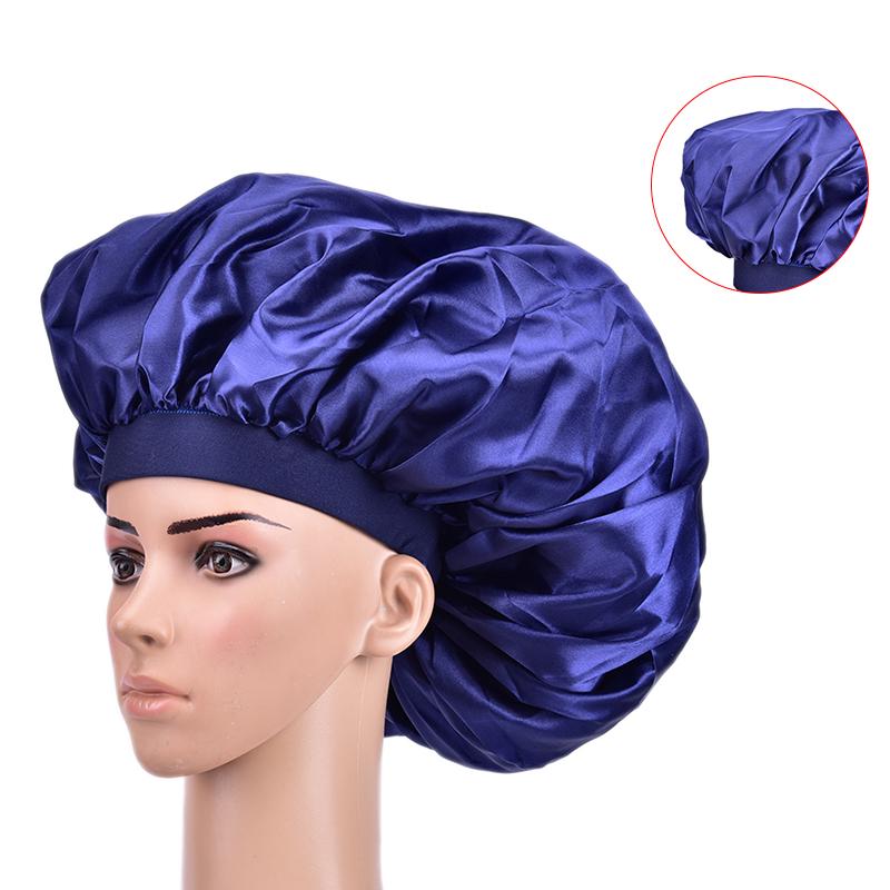 Women'S Extra Large Satin Sleeping Cap Waterproof Shower Cap Hair Care Hair Cap