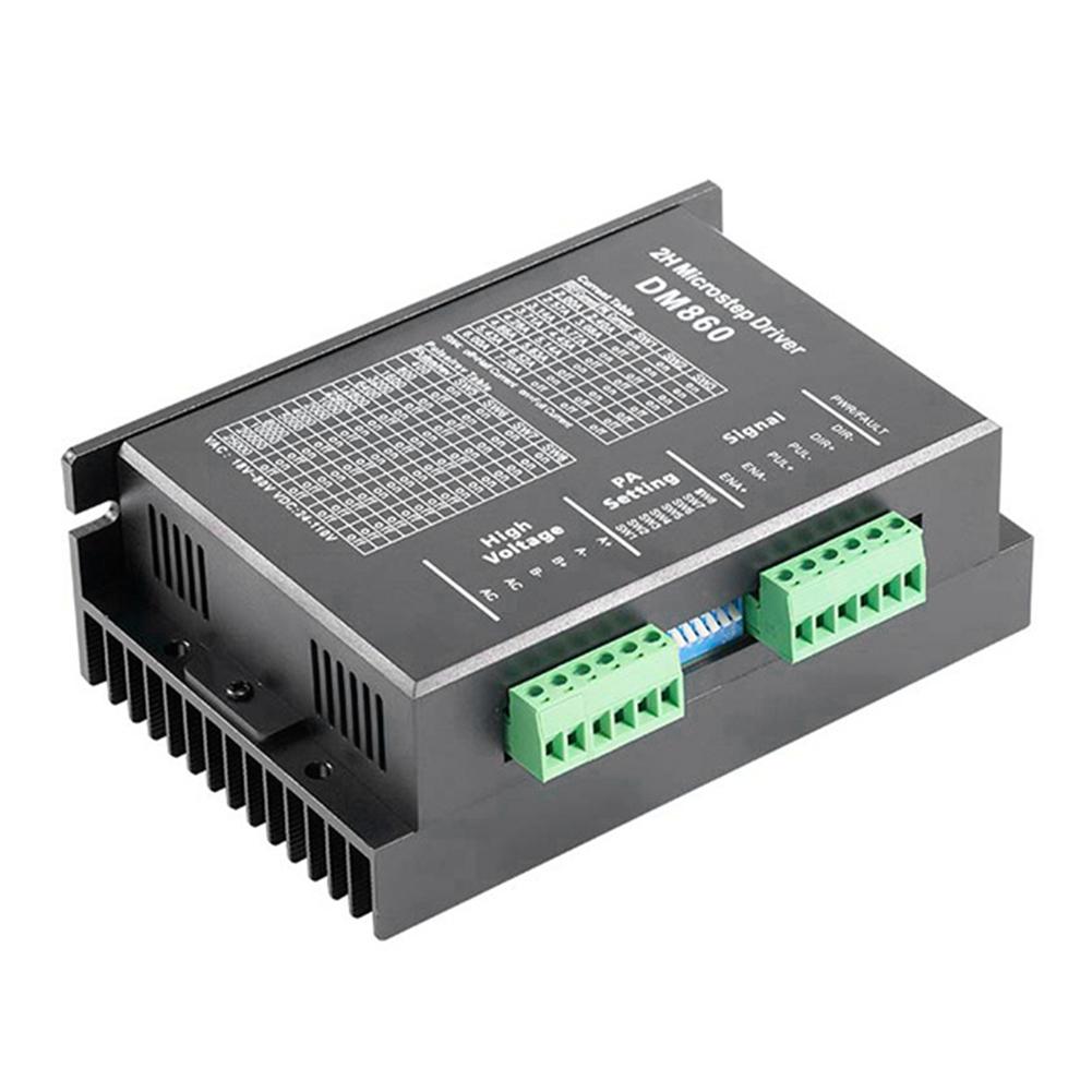 DM860H DM860 Stepper Motor Controller 0-200khz 2 Phase Stepper Driver AC18-80V Or DC 24-110V 2A-7.2A 2H for Nema34 Stepper Motor