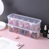 Dustproof Desktop Storage Box Transparent Divided Seasoning Box Transparent Storage Box  Kitchen