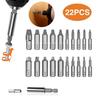 22Pcs Broken Head Damaged Screw Extractor Broken Bolt Extractor Broken Bolt Removal