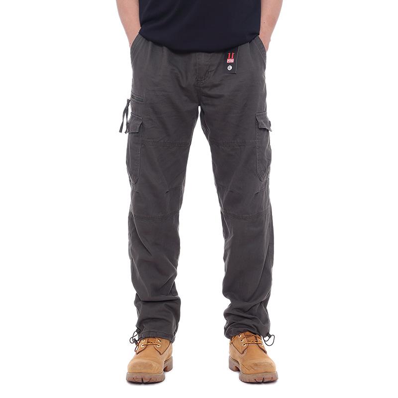 Men's Multi-Pocket Outdoor Overalls - Trendy Loose Straight-Leg for Spring and Autumn