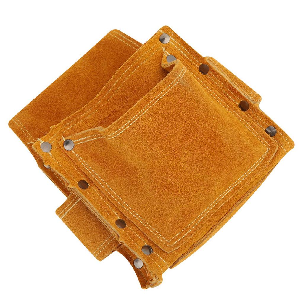 Tool Waist Bag Multifunctional Wearable Thickened Cowhide Hardware Tool Storage Toolkit