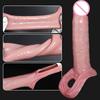 Penis Extender Sleeve Can Delay Ejaculation Dick Enlargement Longer Adult Sex Toy for Men G-Spot Stimulation Reusable Penis Ring