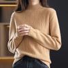New Autumn Winter Women Cashmere Thickened Half Turtleneck Warm Loose Cashmere Sweater Women