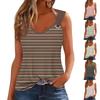 Womens Tank Top V Neck Basic Printed Casual Flowy Sleeveless Deep Side Cut Tops For Women