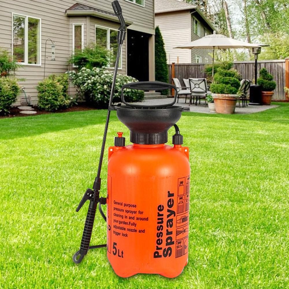 5L Garden Pressure Sprayer Water Pump Pressure Sprayer 2 Spray Modes Plant Spray Bottle Adjustable Strap for Lawn Garden