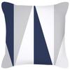 Pillowcase Navy Blue Geometric Pattern  Decorative  Home