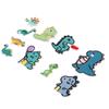 10Pcs Sew On Patches Dinosaur Shape Cute DIY Easy To Use Embroidery Applique for Clothes