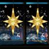 Christmas Tree Curtain Window Hanging Fairy Polaris Lights String Xmas Indoor Decoration
