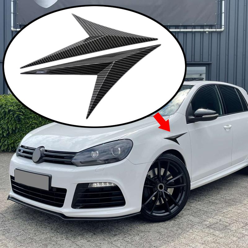 For VW Accessories Goft 4 5 6 7 Gti Car Side Body Fender Door Decor Cover Blade Flank Wing Emblem Badge Auto Tuning