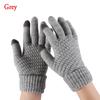Girls Winter Warm Mittens Knitted Wool Touch Screen Full Finger Women Gloves