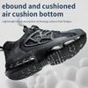 New Rotating Button Safety Boots Men Work Sneakers Anti-smash Indestructible Shoes Steel Toe Protective Boots Anti-puncture Work Safety Shoes