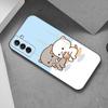 Funny Cartoon Cat Phone Case For Samsung Galaxy S22 Pro S21 S20 Ultra FE S10 Lite 5G S10E S9 S8 Plus Soft TPU Black Cover