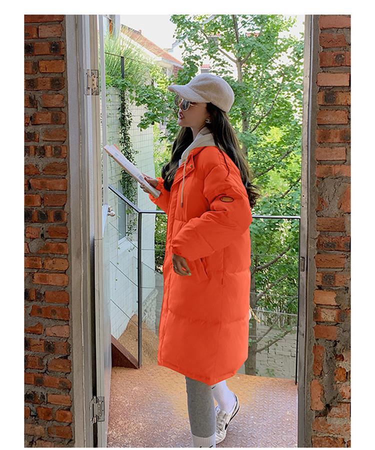 Fake Two Pieces Women Long Winter Short Hooded Big Pocket Coat Puffer Jacket Cotton Padded Parkas Warm Outwear Overcoat 7 Colour