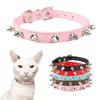 6 Colors Cool Cat Dog Collar Pet Leather Spiked Studded Collars For Small Medium Dog Cat