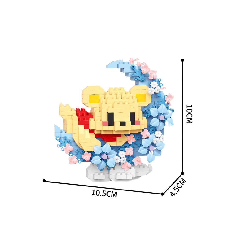 New Mini Cat Dog Raccoon Panda Cute Pet Small Building Blocks Model Series Decorations Children's Toys Children's Gift