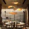 Nordic Fabric Hat Pendant Lights Rattan Luminaire Suspension Retro Bamboo Kitchen Hanging Lamp Home Decor Design Pendant Lights