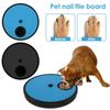Removable Dog Nail File Toy Round Pet Feeder Pet Accessories Dog Nail Scratch Board  Cat