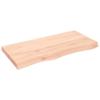VidaXL Wall Shelf 100x50x6 Cm Solid Untreated Oak Wood 363568