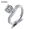 Lindon Women Copper Crystal Rings Party Anniversary Fine Jewellery Ring