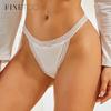 1pc Sexy Thongs Low-Rise Lace G-string Panties Women Cotton T-Back Underwear S-XL Female Bikini Underpants Lingerie New