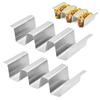 Stainless Steel Taco Holder Double-Sided Tortilla Tray Burrito Holder Taco Display Stand for Sandwiches Waffles