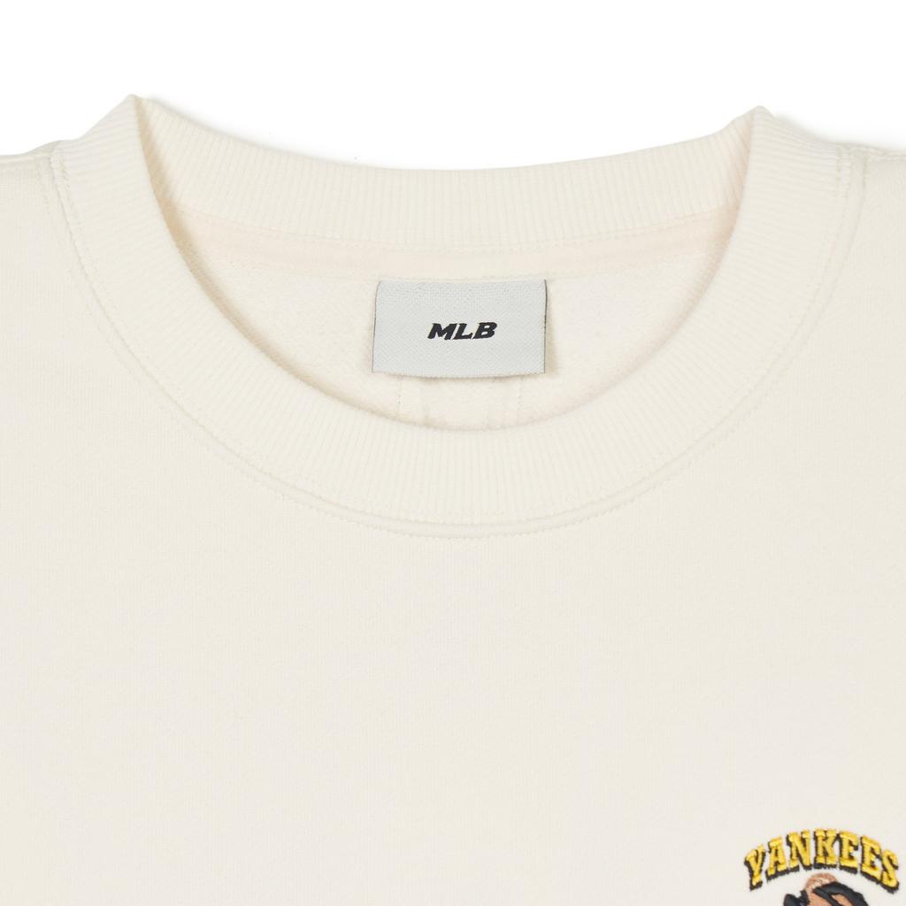 New MLB SS24 Sweatshirt Unisex Cream 3AMTE0241-50CRS
