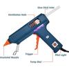 150W Hot Melt Glue Gun with Temperature Adjustable Control Professional Melting Tool for Home DIY Repair Industrial Manufacture