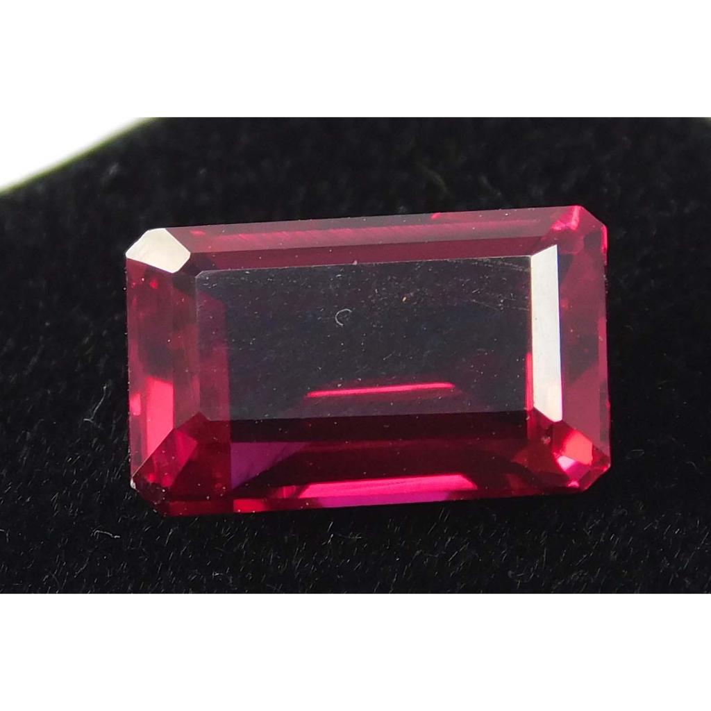 8.55 Carat Natural Red Ruby Emerald Shape CERTIFIED Loose Gemstone A-1327