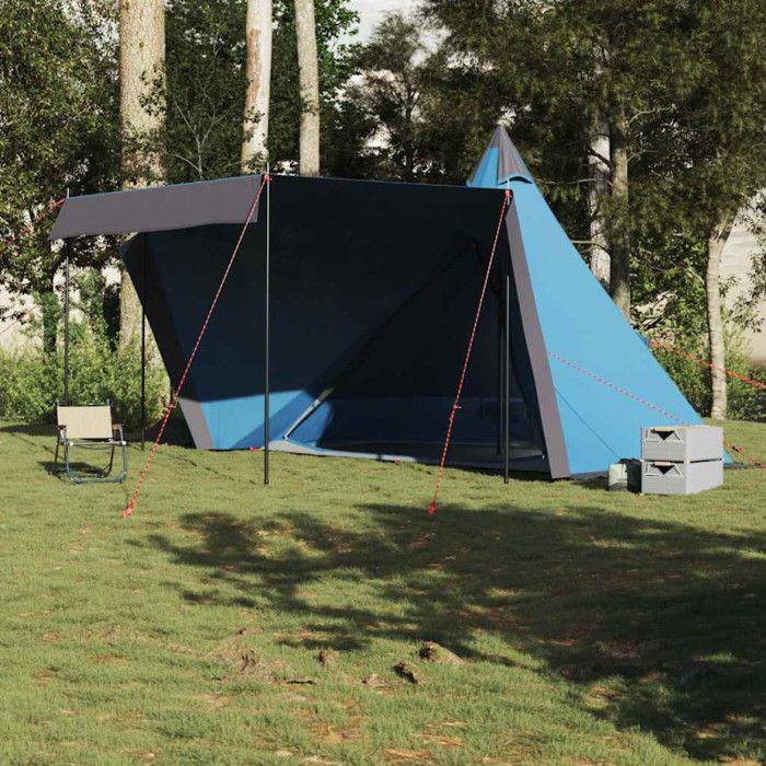 VidaXL Tente familiale tipi 8 personnes bleu imperméable, tente, abri de camping, abri de jardin, tente de camping 4009446