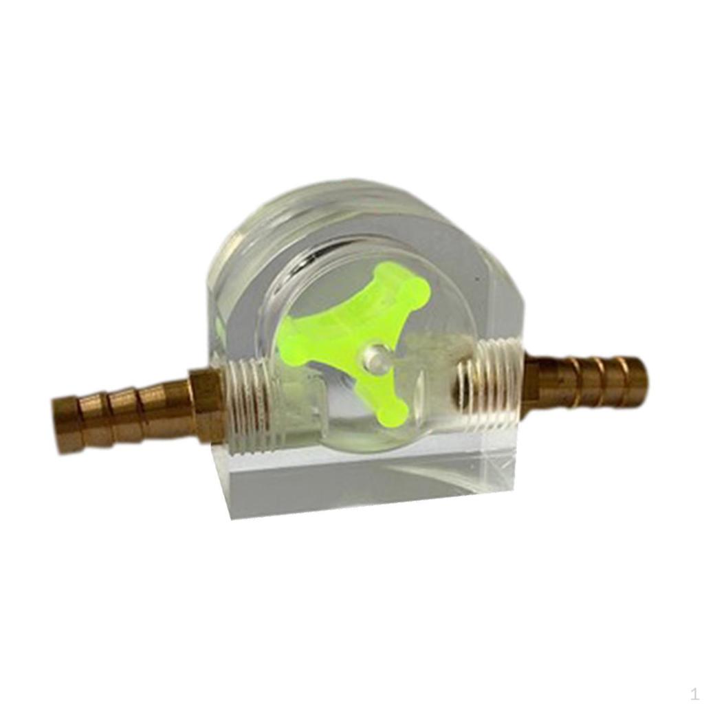 8mm Water Flow Indicator Meter Acrylic Office Measuring Tool Liquid Cool Cooling System
