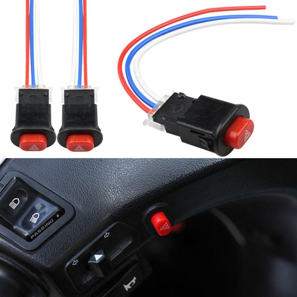 Motorcycles Accessories Warning Lights Signal Lamp Flash Button Double Flash Switch Emergency Light