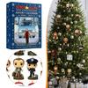 Movie Advent Calendar 2025 24 Days Acrylic Ornament with Movie Themes Christmas Countdown Decor for Tree Kids' Room