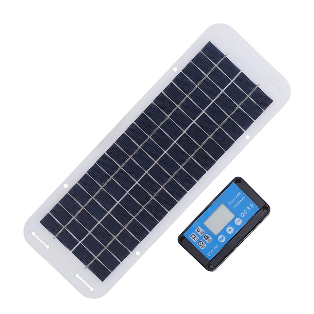 30W Solar Panel Kit Polycrystalline Silicon Solar Charger Panel Blue 100A Charge Controller 18V Ciga