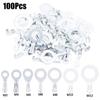 100Pcs Brass Ring Lugs Tinning Wire Connector Durable Crimp Terminal